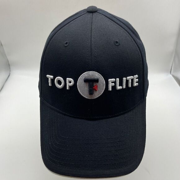 Top Flite Accessories/Top Flite Mens Black Hat - Picture 1 of 6